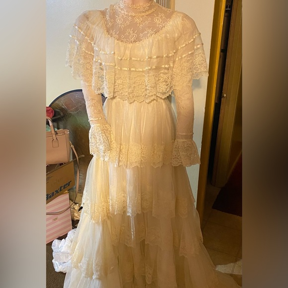 not sure Dresses Vintage White Gown Poshmark